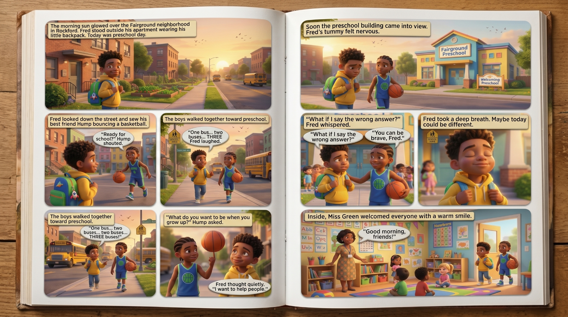 Chapter 1 page spread preview 1