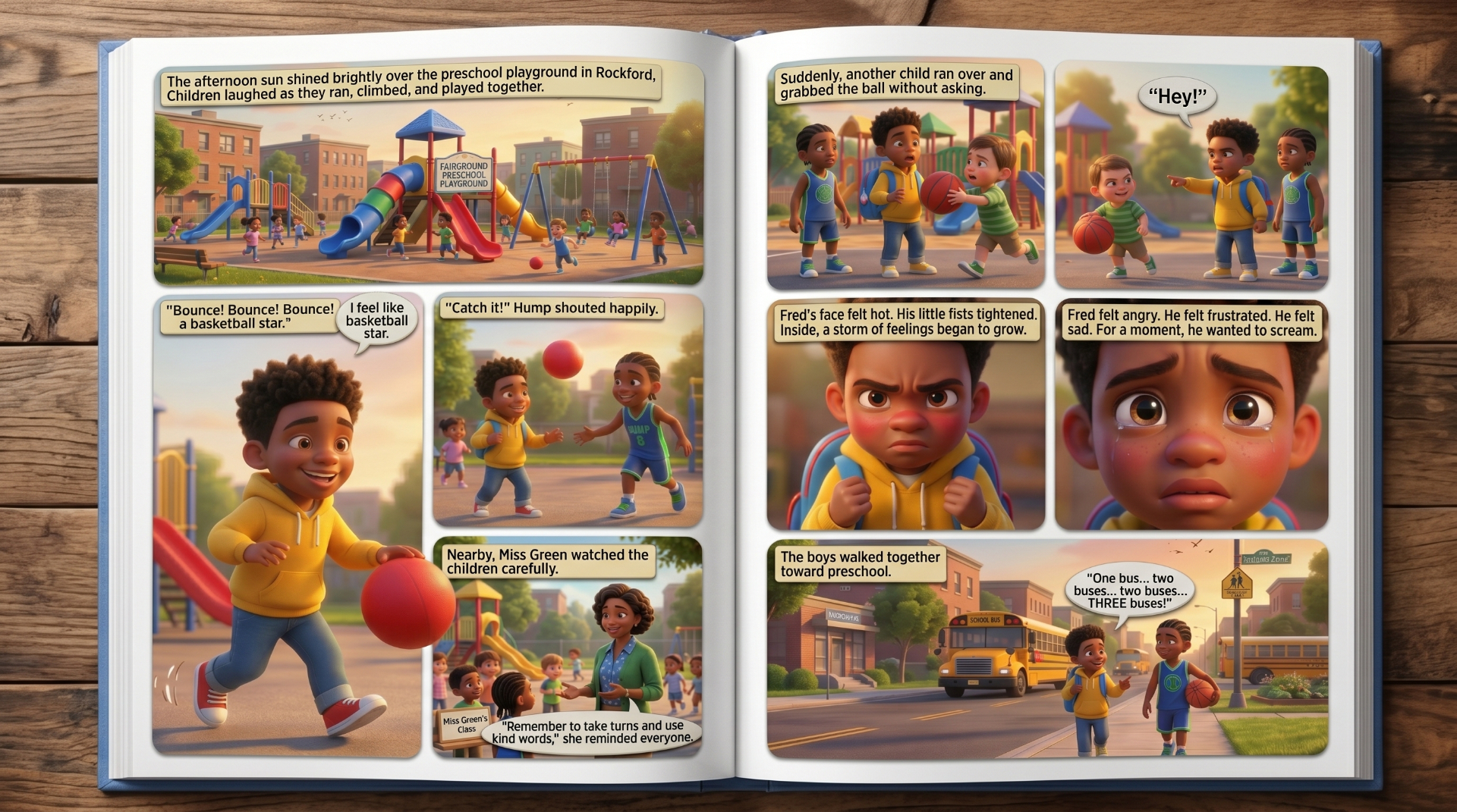 Chapter 1 page spread preview 3